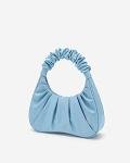 JW PEI Light Blue Gabbi Ruched Hobo Bag