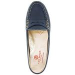 Marc Joseph New York Navy Grainy Leather Mules
