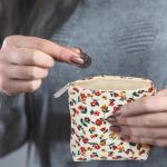 Floral Corduroy Makeup Bag Set with Zipper