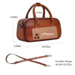 HESHE Vintage Leather Crossbody Bag for Women