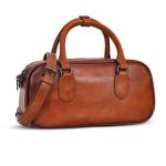 HESHE Vintage Leather Crossbody Bag for Women