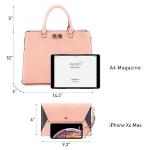 Dasein Women's Tote with Matching Clutch Set