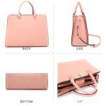 Dasein Women's Tote with Matching Clutch Set