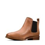 Clarks Taylor Shine Tan Chelsea Boots for Women