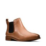 Clarks Taylor Shine Tan Chelsea Boots for Women