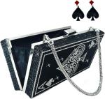 Crystal Poker Clutch with Ace of Spades Design