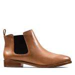 Clarks Taylor Shine Tan Chelsea Boots for Women