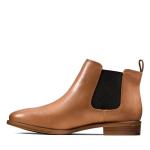 Clarks Taylor Shine Tan Chelsea Boots for Women