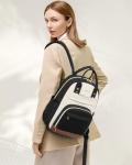 Chic Mini Backpack Purse for Women in Beige-Brown