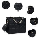 Chinllo Quilted Chain Tote Bag for Women