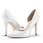 JENN ARDOR White Stiletto High Heel Dress Pumps