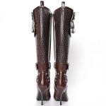 LACIKOSZ Women's Sexy Knee High Stiletto Boots