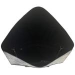 Chic Black Metallic Envelope Clutch by JNB