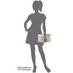 Chic Black Metallic Envelope Clutch by JNB