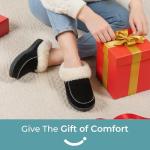 Luxury Comfy Moccasin Slippers with Fuzzy Collar