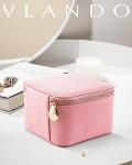 Vlando Strawberry Pink Jewelry Travel Case and Organizer