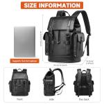 MATE ELAN Waterproof Vintage Leather Laptop Backpack