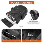 MATE ELAN Waterproof Vintage Leather Laptop Backpack