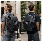MATE ELAN Waterproof Vintage Leather Laptop Backpack
