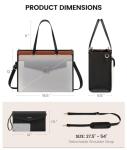 Chic LOVEVOOK 2-in-1 Laptop Tote Bag