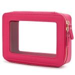 Aveniee Hot Pink Clear Makeup Bag Organizer
