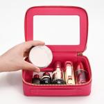 Aveniee Hot Pink Clear Makeup Bag Organizer
