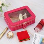 Aveniee Hot Pink Clear Makeup Bag Organizer