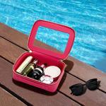 Aveniee Hot Pink Clear Makeup Bag Organizer