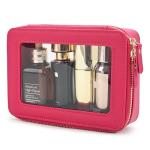 Aveniee Hot Pink Clear Makeup Bag Organizer