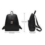 Nevenka Women’s Black PU Leather Backpack