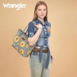 Montana West Wrangler Sunflower Print Tote Bag