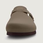 KIDMI Vegan Suede Unisex Cork Clogs, Brown