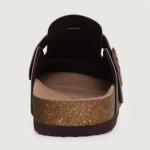 KIDMI Vegan Suede Unisex Cork Clogs, Brown