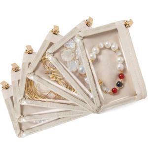 Luxury Velvet Travel Jewelry Bags Set of 6