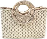 QZUnique Hand-woven Straw Summer Beach Bag