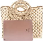 QZUnique Hand-woven Straw Summer Beach Bag