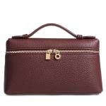 Rejolly Burgundy Leather Crossbody Bag for Women