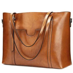 S-ZONE Women's Leather Top Handle Satchel Bag