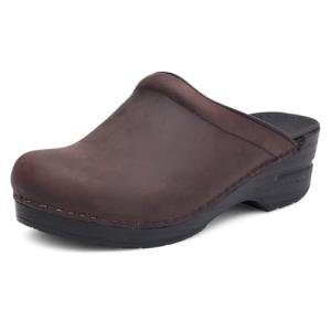 Dansko Women's Antique Brown/Black Mule Shoes