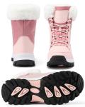Pink Waterproof Winter Snow Boots for Women