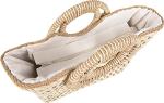 QZUnique Hand-woven Straw Summer Beach Bag
