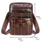 Sleek Leather Crossbody Bag for Travel and Daily Use