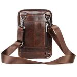 Sleek Leather Crossbody Bag for Travel and Daily Use