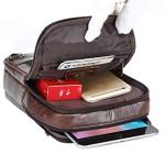 Sleek Leather Crossbody Bag for Travel and Daily Use