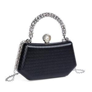Sparkly Black Bridal Clutch Evening Purse
