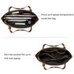 S-ZONE Women's Leather Top Handle Satchel Bag