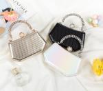 Sparkly Black Bridal Clutch Evening Purse