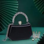 Sparkly Black Bridal Clutch Evening Purse