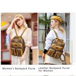 Angel Kiss Soft Leather Multi Pocket Backpack Purse