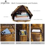 Angel Kiss Soft Leather Multi Pocket Backpack Purse